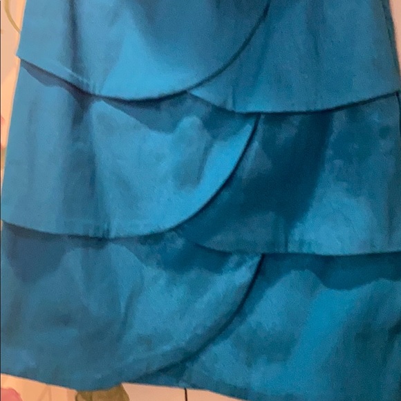 Romeo and Juliet Couture turquoise strapless dress - Picture 5 of 8